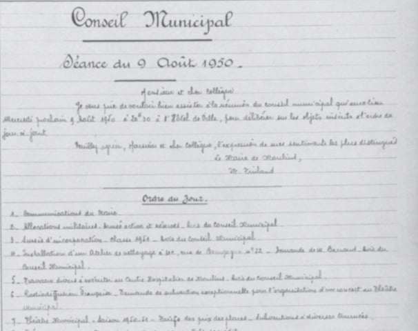 Délibérations des conseils et comptes anciens